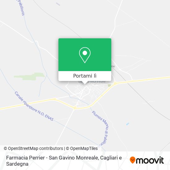 Mappa Farmacia Perrier - San Gavino Monreale