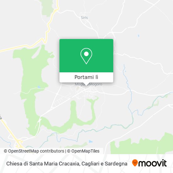 Mappa Chiesa di Santa Maria Cracaxia