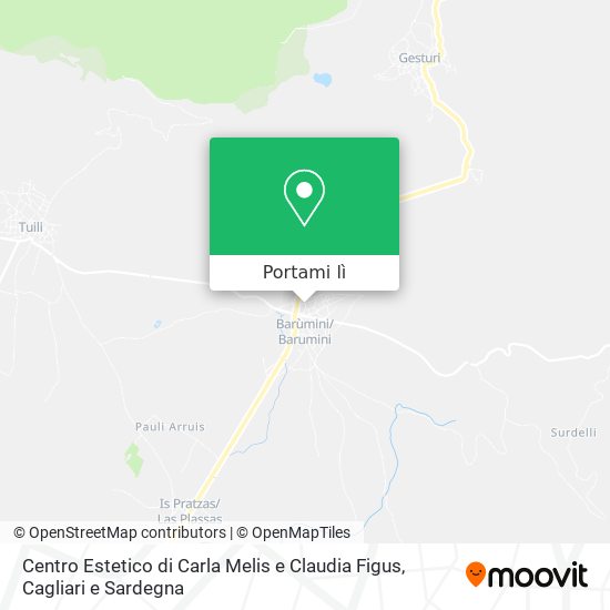 Mappa Centro Estetico di Carla Melis e Claudia Figus