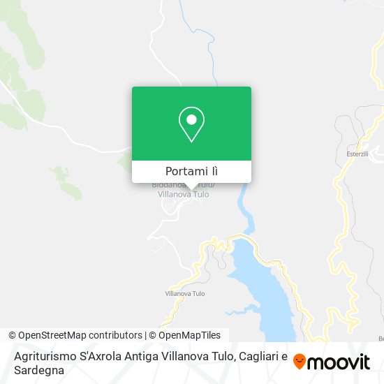 Mappa Agriturismo S'Axrola Antiga Villanova Tulo