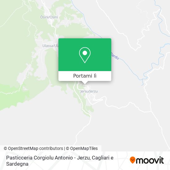 Mappa Pasticceria Corgiolu Antonio - Jerzu