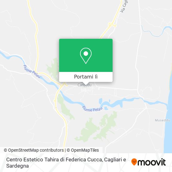Mappa Centro Estetico Tahira di Federica Cucca