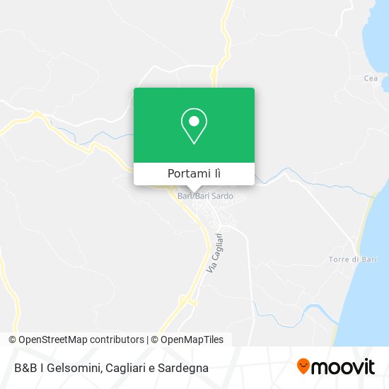 Mappa B&B I Gelsomini