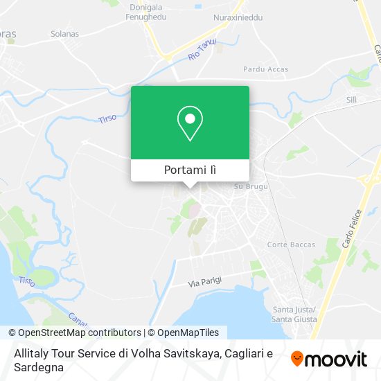 Mappa Allitaly Tour Service di Volha Savitskaya