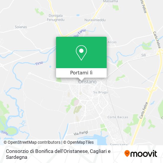 Mappa Consorzio di Bonifica dell'Oristanese