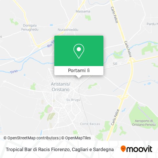 Mappa Tropical Bar di Racis Fiorenzo