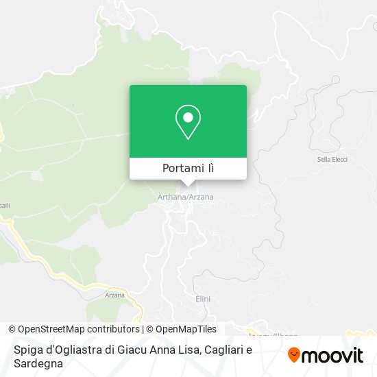 Mappa Spiga d'Ogliastra di Giacu Anna Lisa