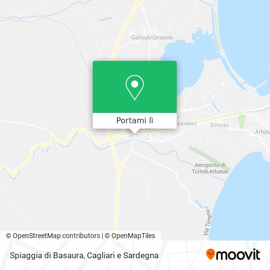 Mappa Spiaggia di Basaura