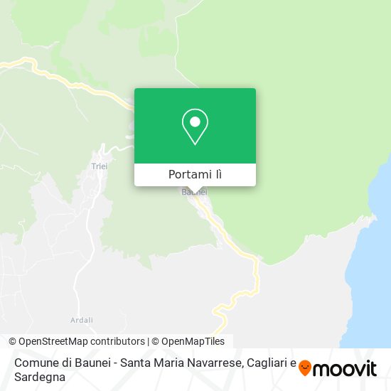 Mappa Comune di Baunei - Santa Maria Navarrese