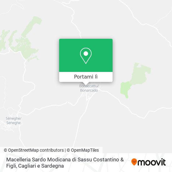 Mappa Macelleria Sardo Modicana di Sassu Costantino & Figli