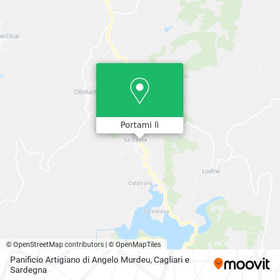 Mappa Panificio Artigiano di Angelo Murdeu