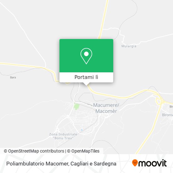 Mappa Poliambulatorio Macomer