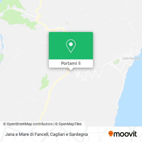 Mappa Jana e Mare di Fancell