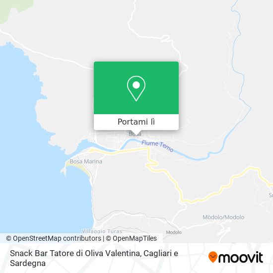 Mappa Snack Bar Tatore di Oliva Valentina