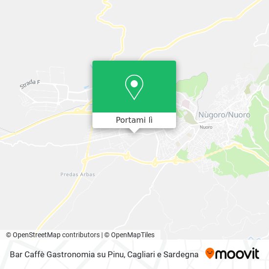 Mappa Bar Caffè Gastronomia su Pinu