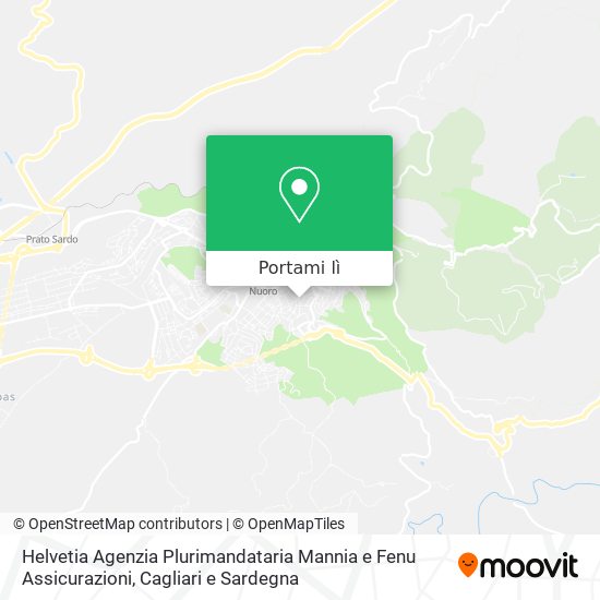 Mappa Helvetia Agenzia Plurimandataria Mannia e Fenu Assicurazioni