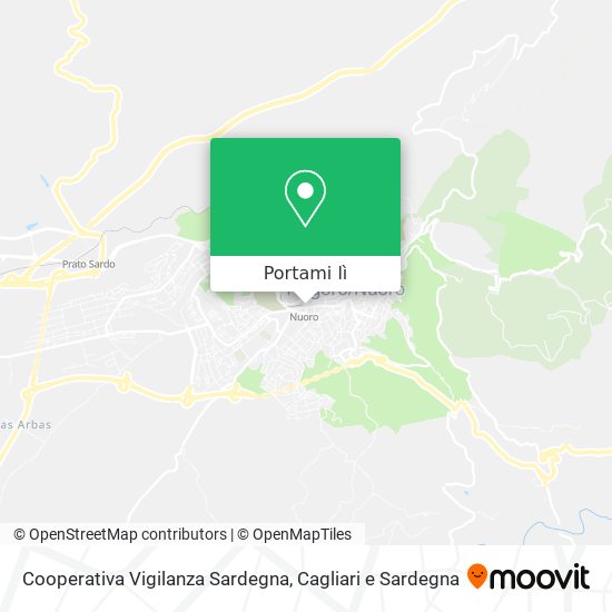 Mappa Cooperativa Vigilanza Sardegna