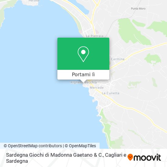 Mappa Sardegna Giochi di Madonna Gaetano & C.