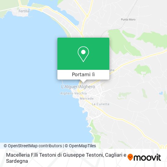 Mappa Macelleria F.lli Testoni di Giuseppe Testoni
