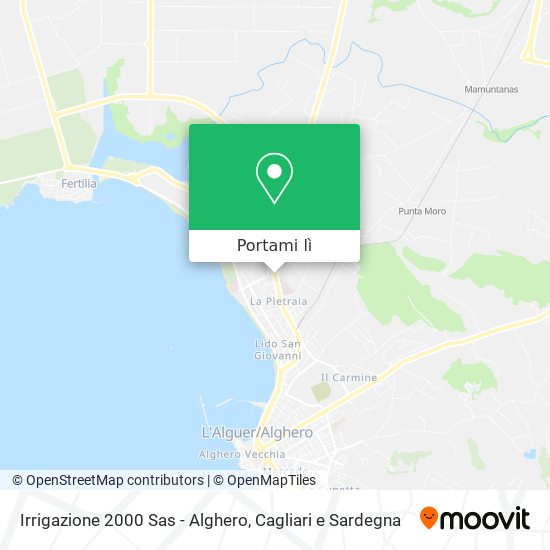 Mappa Irrigazione 2000 Sas - Alghero