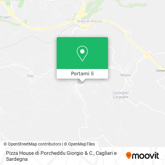 Mappa Pizza House di Porcheddu Giorgio & C.