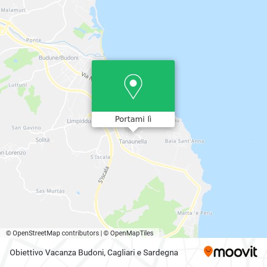 Mappa Obiettivo Vacanza Budoni