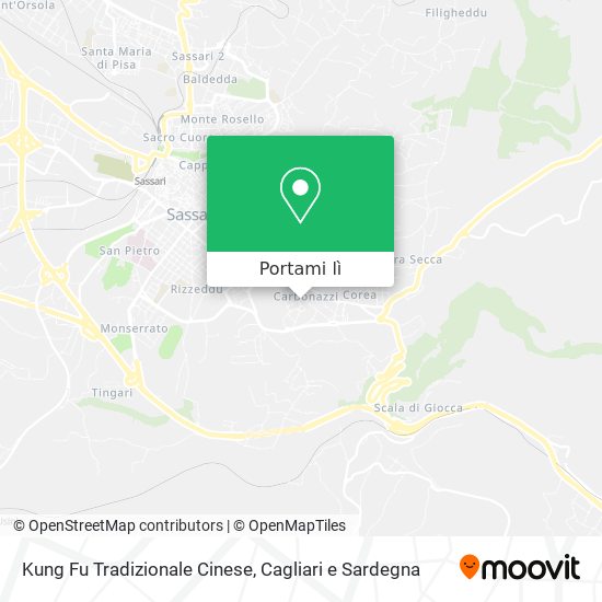 Mappa Kung Fu Tradizionale Cinese