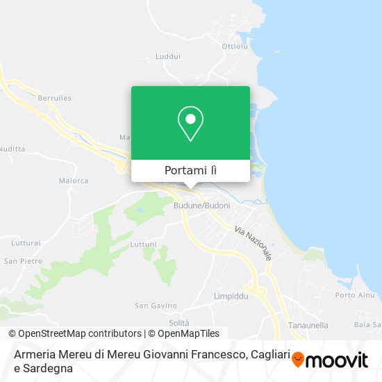 Mappa Armeria Mereu di Mereu Giovanni Francesco