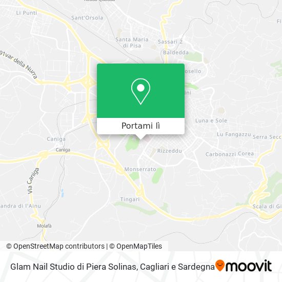 Mappa Glam Nail Studio di Piera Solinas