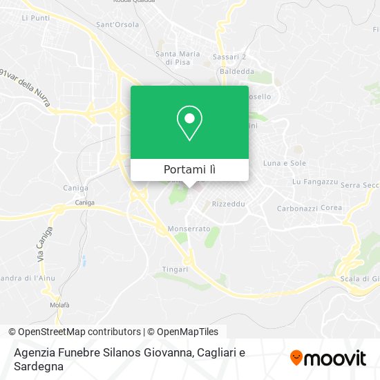 Mappa Agenzia Funebre Silanos Giovanna