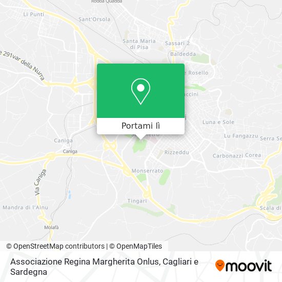 Mappa Associazione Regina Margherita Onlus
