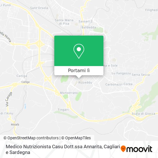 Mappa Medico Nutrizionista Casu Dott.ssa Annarita