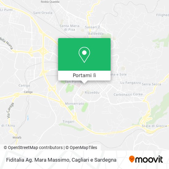 Mappa Fiditalia Ag. Mara Massimo