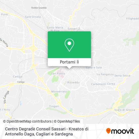 Mappa Centro Degradè Conseil Sassari - Kreatos di Antonello Daga