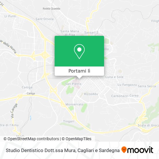 Mappa Studio Dentistico Dott.ssa Mura