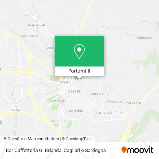 Mappa Bar Caffetteria G. Brianda