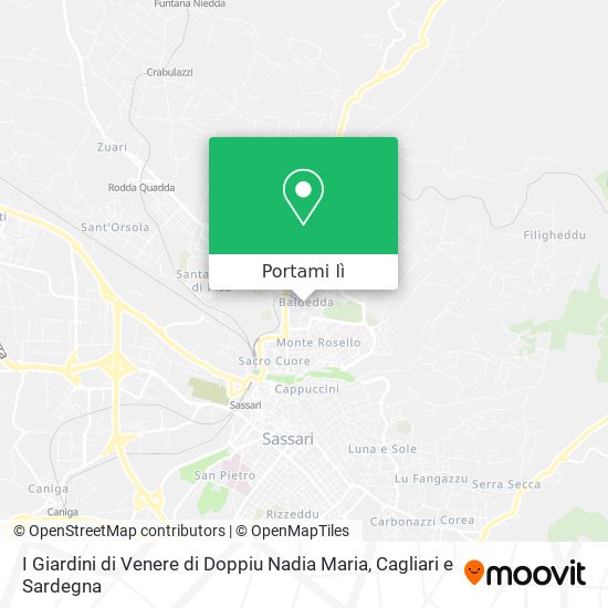 Mappa I Giardini di Venere di Doppiu Nadia Maria
