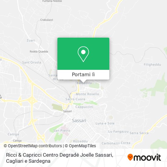 Mappa Ricci & Capricci Centro Degradé Joelle Sassari