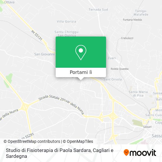 Mappa Studio di Fisioterapia di Paola Sardara