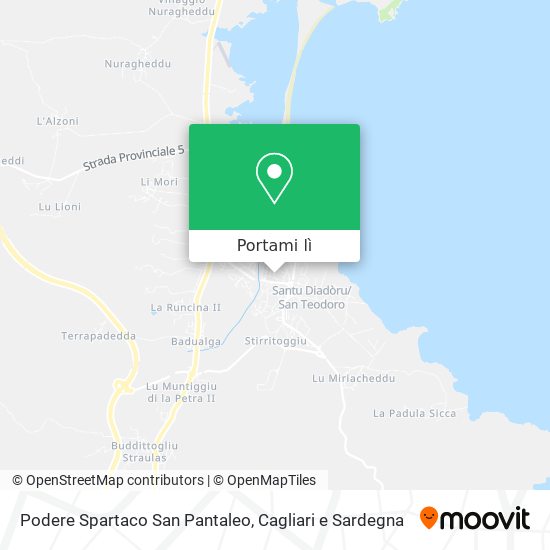 Mappa Podere Spartaco San Pantaleo