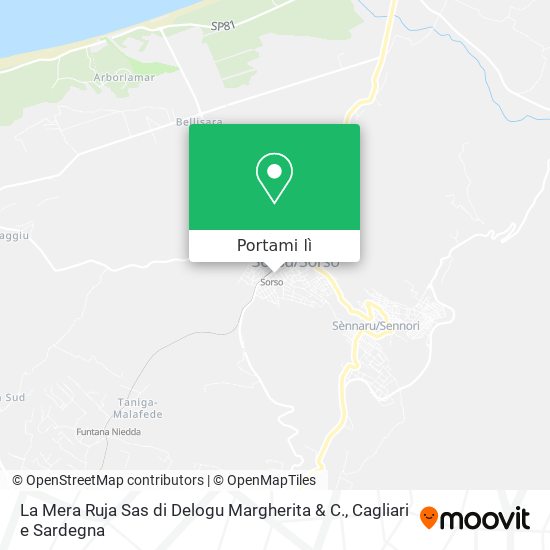 Mappa La Mera Ruja Sas di Delogu Margherita & C.