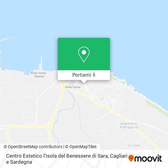 Mappa Centro Estetico l'Isola del Benessere di Sara