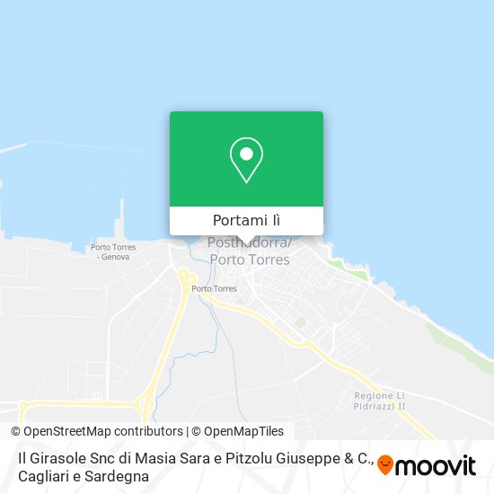 Mappa Il Girasole Snc di Masia Sara e Pitzolu Giuseppe & C.