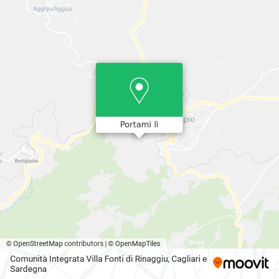 Mappa Comunità Integrata Villa Fonti di Rinaggiu