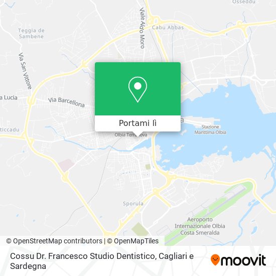 Mappa Cossu Dr. Francesco Studio Dentistico