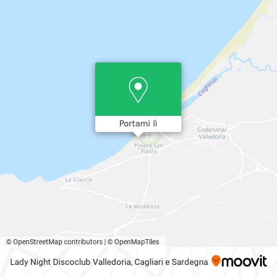 Mappa Lady Night Discoclub Valledoria
