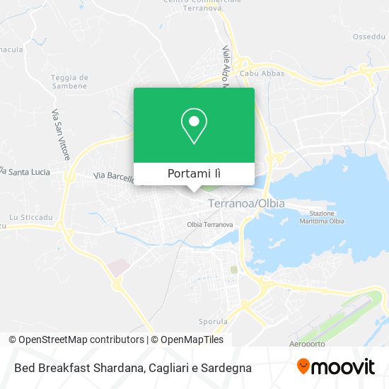 Mappa Bed Breakfast Shardana