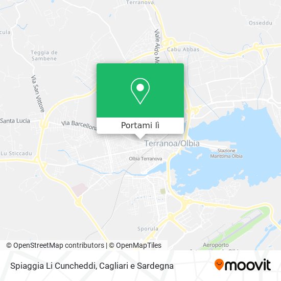 Mappa Spiaggia Li Cuncheddi