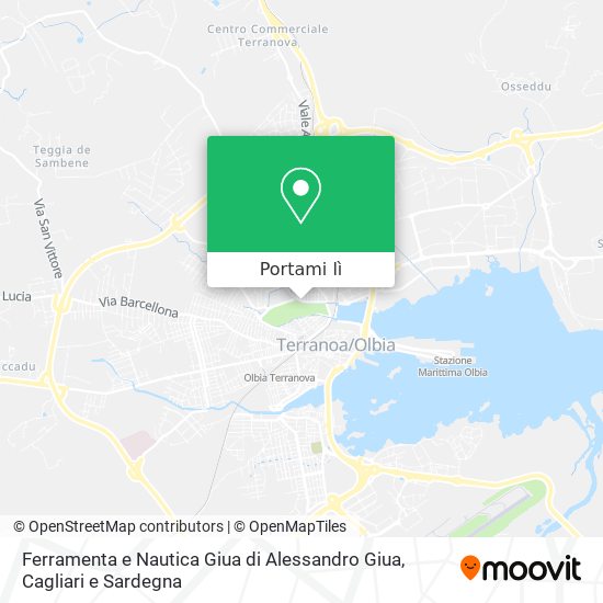 Mappa Ferramenta e Nautica Giua di Alessandro Giua