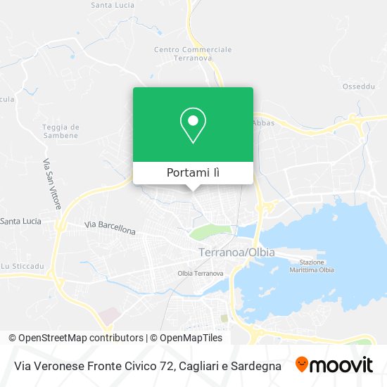 Mappa Via Veronese Fronte Civico 72